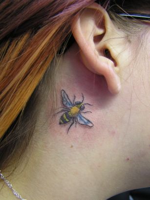 Bee Tattoo For Girl