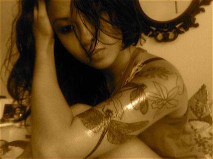 Dragonfly Tattoo Girl's Arm