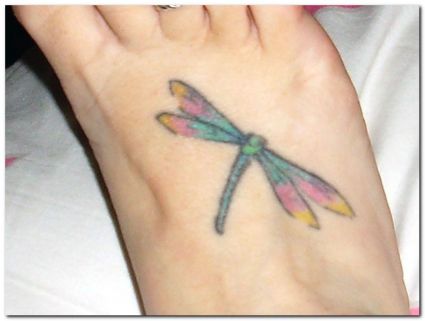 Dragonfly Feet Tattoo