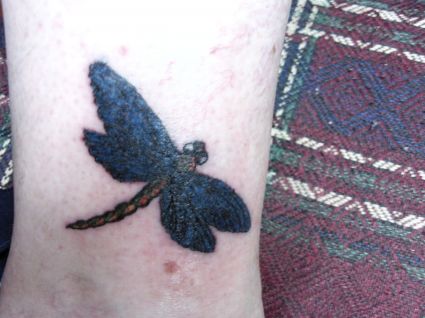 3D Tattoo Of Dragonfly