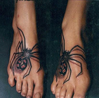 3D Spider Tattoo Image