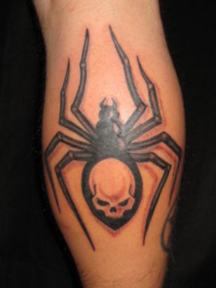 3D Spider Leg Tattoos