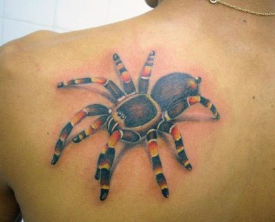 Great and scary 3D black widow. Style: Realistic. Color: Black. Tags: Best,  3D, Amazing, Scary, Great | Spider drawing, 3d spider tattoo, Spider tattoo