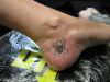 spider tat on ankle