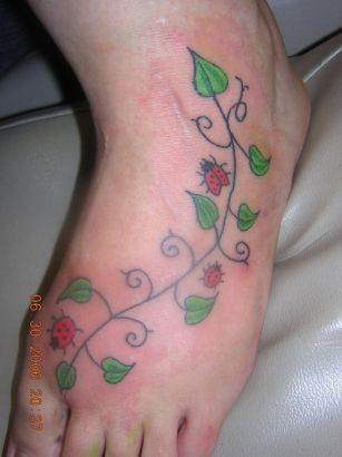 Ladybug Feet Tattoo 