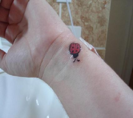 Ladybug Wrist Tattoos