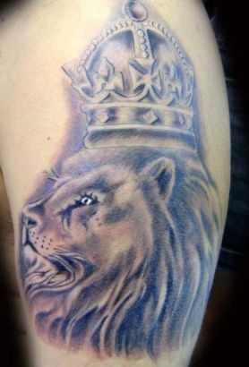 King Lion Pic Tattoo