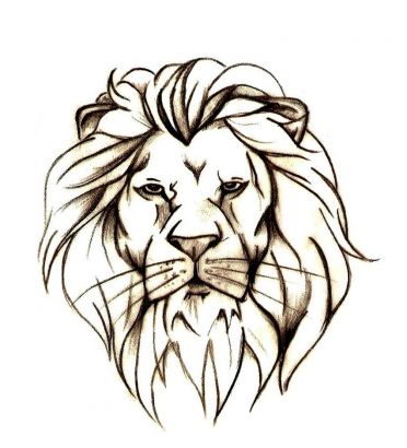 Lion Head Free Tattoo Design