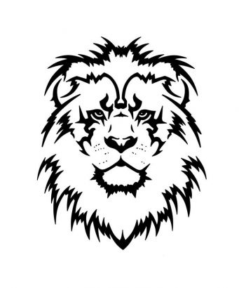 Lion Head Free Tattoo