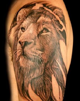 Lion Head Pic Tattoos