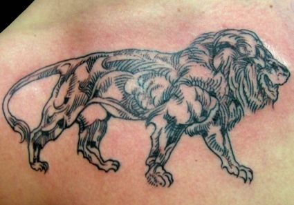 Lion Image Tattoo