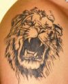 lion head image tattoo