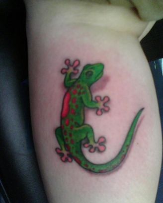 Green Lizard Tats