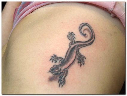 Lizard Tats On Rib