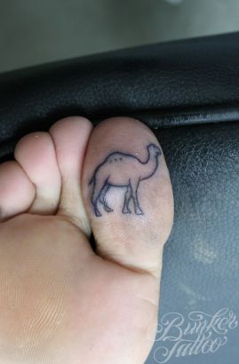 Camel Tattoos On Toe
