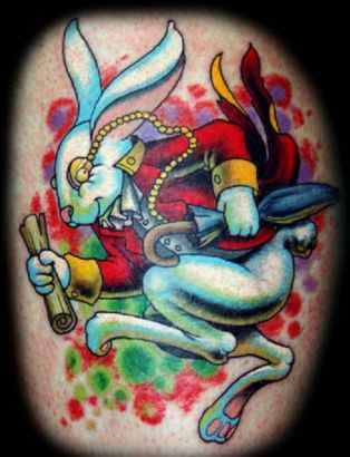 Cartoon Rabbit Tattoo