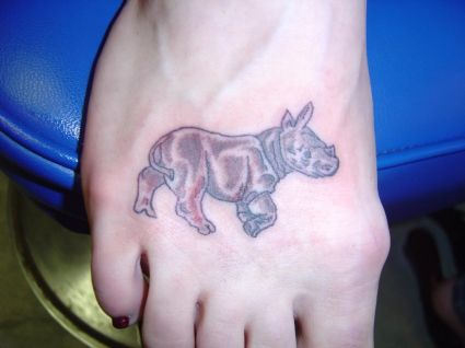 Rhino Feet Tattoo