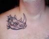 rhino head tattoo