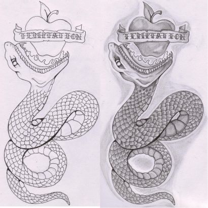 Eden Snake Tattoo