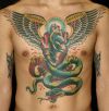heart snake tattoo