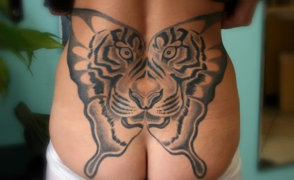 Butterfly Tiger Tattoo