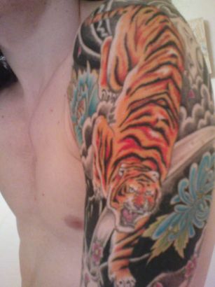 Japanese Style Tiger Tattoo