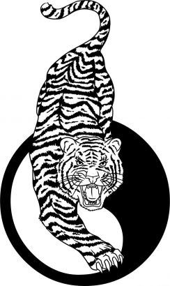 Tiger And Yin Yang Tattoo