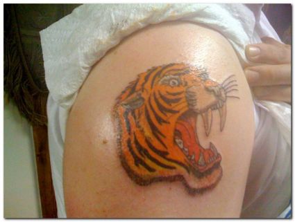 Tiger Head Pic Tattoo