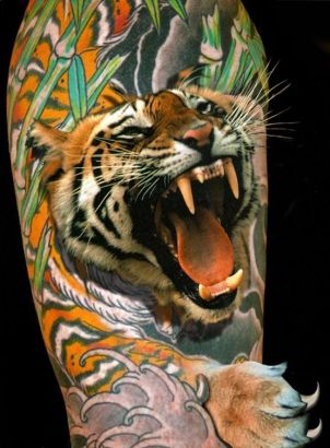 Roaring Tiger Tattoo