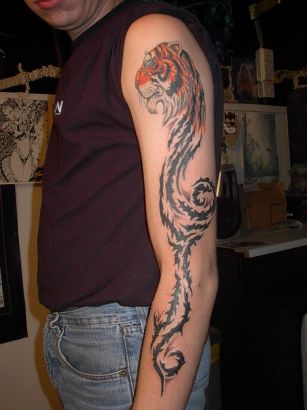 Tiger Tribal Tattoo