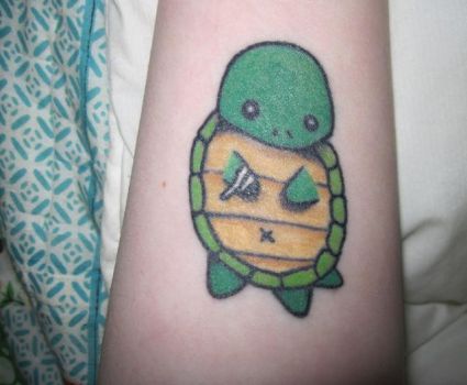 Cartoon Turtle Tattoo