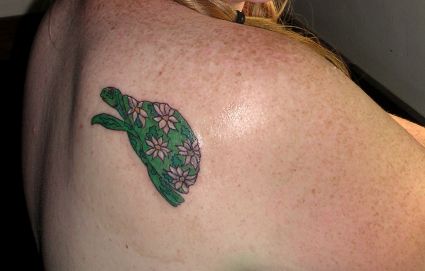 Turtle Tattoo On Back