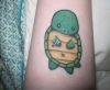 cartoon turtle tattoo