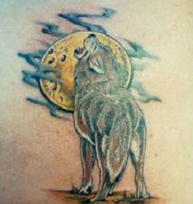 Wolf And Sun Tattoo