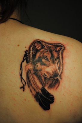 Wolf Head Image Tattoos