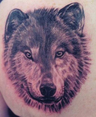 Wolf Head Pic Tattoo