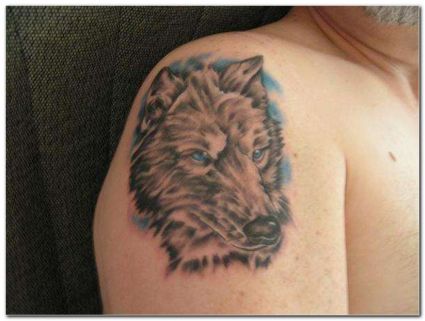 Wolf Tats Design On Shoulder