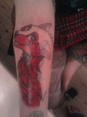 Wolf Tattoo Pic On Arm