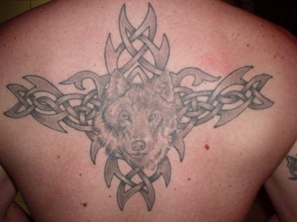 Wolf Tattoos  On Back