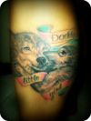 couple wolf tattoo