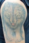 wolf pic tattoos on arm