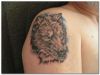 wolf tats design on shoulder