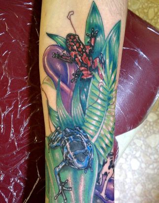 3d Poison Frog Tattoo