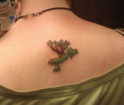 Frog Tattoo For Girl