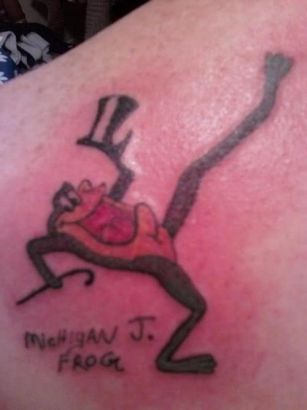 Funny Frog Tattoo Pic