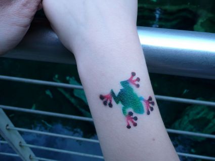 Frog Image Of Tattoo On Arm