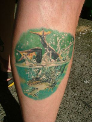 Frog Calf Tattoos Pic