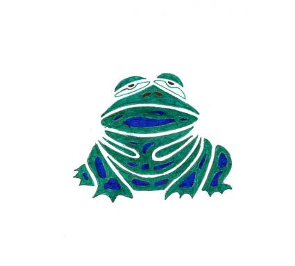 Blue Frog Free Tattoo Pic