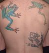 frog picture of tattoos on back