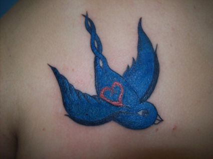 Blue Bird Tattoo